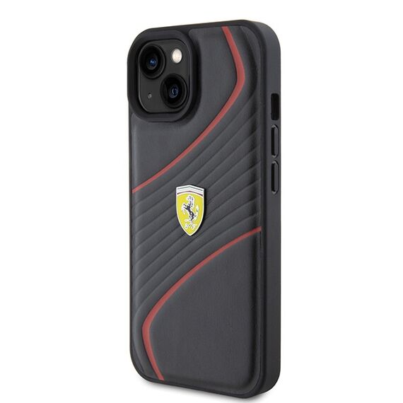 Ferrari FEHCP15SPTWK iPhone 15 6.1" black/black hardcase Twist Metal Logo - Apple Cases - Cases - Techbox