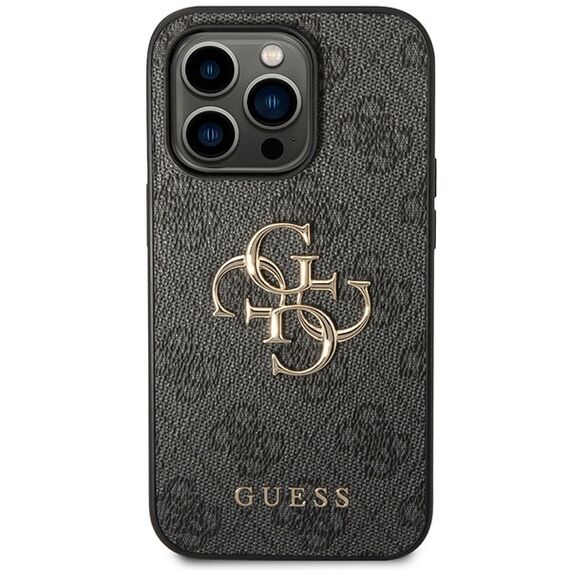 Guess GUHCP15L4GMGGR iPhone 15 Pro 6.1" gray/gray hardcase 4G Big Metal Logo | Techbox