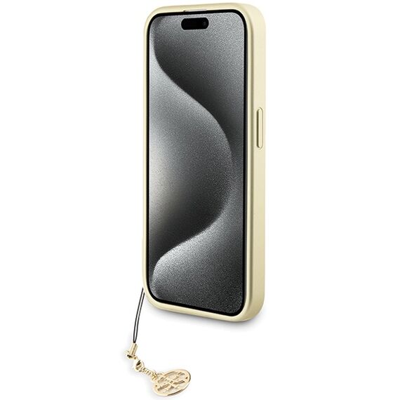 Guess GUHCP15LGF4GGR iPhone 15 Pro 6.1" gray/gray hardcase 4G Charms Collection | Techbox