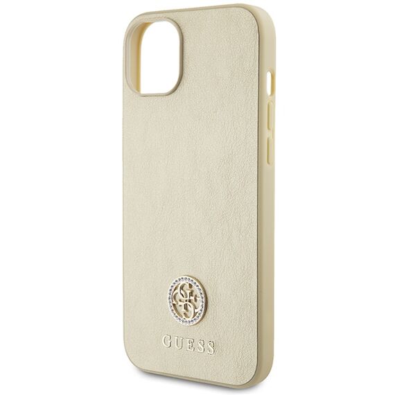 Guess GUHCP15MPS4DGPD iPhone 15 Plus 6.7" gold/gold hardcase Strass Metal Logo | Techbox