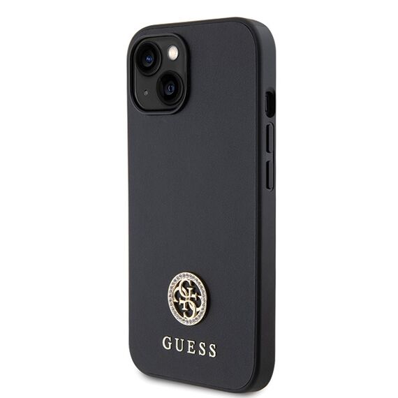Guess GUHCP15MPS4DGPK iPhone 15 Plus 6.7" black/black hardcase Strass Metal Logo | Techbox