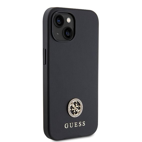 Guess GUHCP15MPS4DGPK iPhone 15 Plus 6.7" black/black hardcase Strass Metal Logo | Techbox