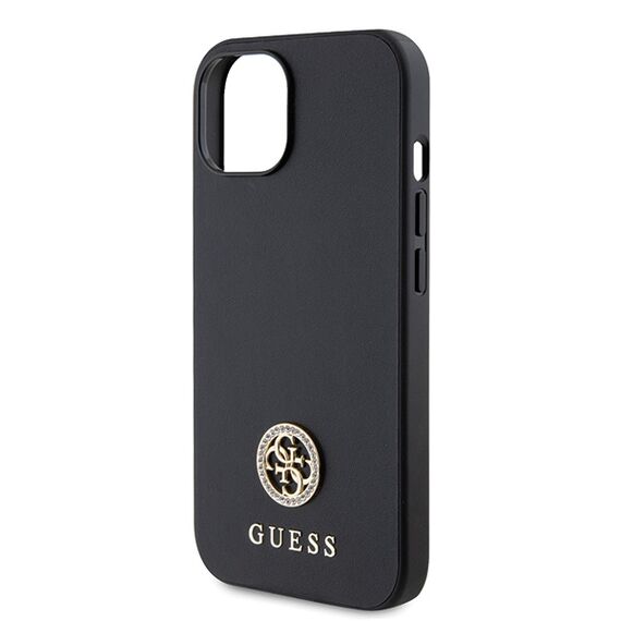 Guess GUHCP15MPS4DGPK iPhone 15 Plus 6.7" black/black hardcase Strass Metal Logo | Techbox
