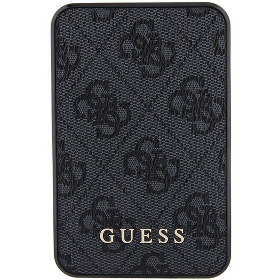 Guess Powerbank 15W GUPB5LP4GEGK 5000mAh black/black 4G Leather Metal Logo - Powerbanks - Smartphone Chargers - Techbox