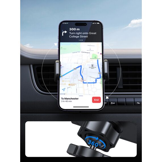 Joyroom car phone holder for air vent black (JR-ZS377) - Smartphone Holders - Smartphones - Techbox
