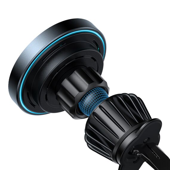 Joyroom magnetic car holder 15W wireless charger for air vent black (JR-ZS240 Pro) | Techbox