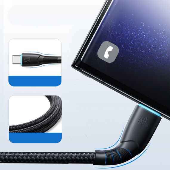 Joyroom Starry Series SA32-CC3 USB-C / USB-C cable 60W 1m - black - Cables & Adapters - Cables & Accessories - Techbox