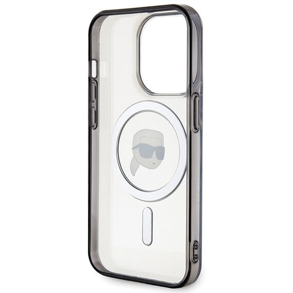 Karl Lagerfeld KLHMP15XHKHNOTK iPhone 15 Pro Max 6.7" transparent hardcase IML Karl`s Head MagSafe - Apple Cases - Cases - Techbox