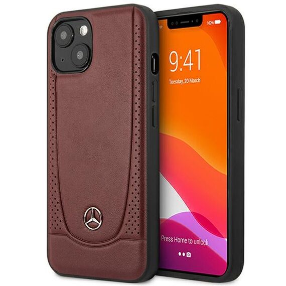 Mercedes MEHCP15SARMRE iPhone 15 6.1" red/red hardcase Leather Urban Bengale | Techbox