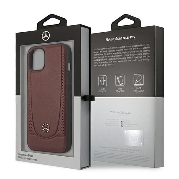 Mercedes MEHCP15SARMRE iPhone 15 6.1" red/red hardcase Leather Urban Bengale | Techbox