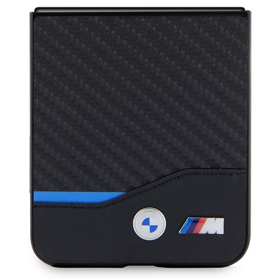 BMW Leather Carbon case for Samsung Galaxy Z Flip 5 - black - Samsung Cases - Cases - Techbox