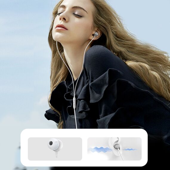 Joyroom JR-EC06 USB-C in-ear headphones - silver - Headsets - Speakers & Headphones - Techbox