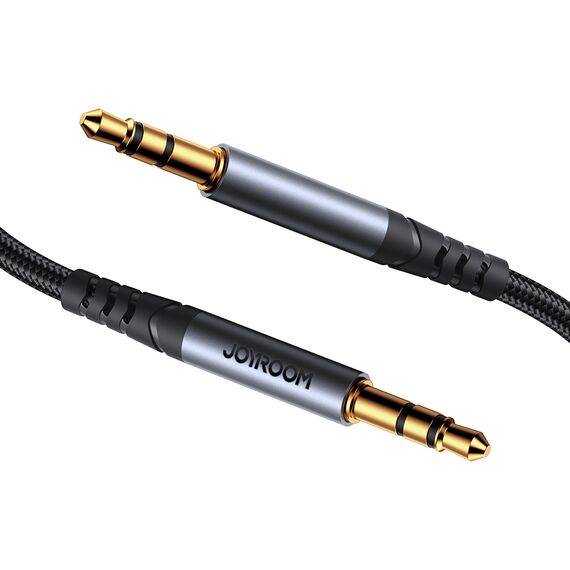Joyroom stereo audio cable AUX 3.5 mm mini jack 1.2m black (SY-A08) - Cables & Adapters - Cables & Accessories - Techbox