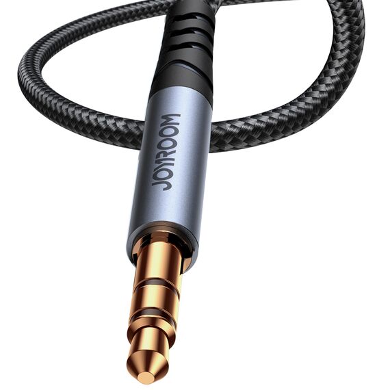 Joyroom stereo audio cable AUX 3.5 mm mini jack 1.2m black (SY-A08) - Cables & Adapters - Cables & Accessories - Techbox