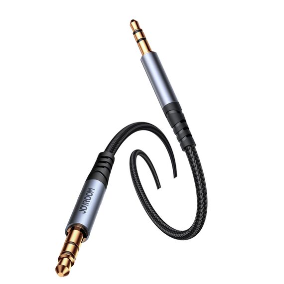 Joyroom stereo audio cable AUX 3.5 mm mini jack 1.2m black (SY-A08) - Cables & Adapters - Cables & Accessories - Techbox