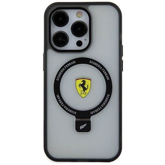 Ferrari FEHMP15LUSCAH iPhone 15 Pro 6.1" transparent hardcase Ring Stand 2023 Collection MagSafe - Apple Cases - Cases - Techbox