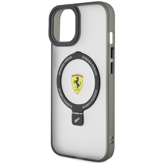 Ferrari FEHMP15SUSCAK iPhone 15 6.1" black/black hardcase Ring Stand 2023 Collection MagSafe | Techbox