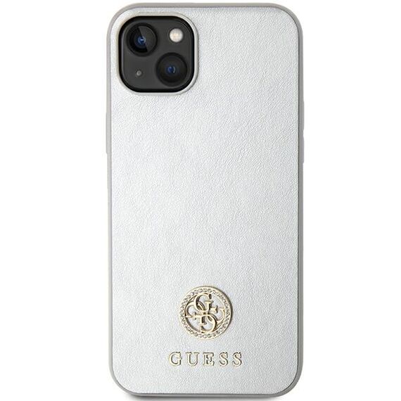 Guess GUHCP15MPS4DGPS iPhone 15 Plus 6.7" silver/silver hardcase Strass Metal Logo | Techbox