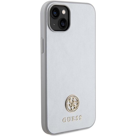 Guess GUHCP15MPS4DGPS iPhone 15 Plus 6.7" silver/silver hardcase Strass Metal Logo | Techbox