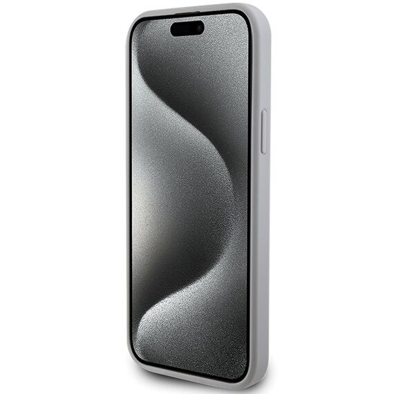 Guess GUHCP15MPS4DGPS iPhone 15 Plus 6.7" silver/silver hardcase Strass Metal Logo | Techbox