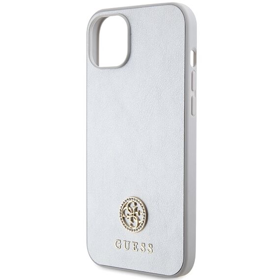 Guess GUHCP15MPS4DGPS iPhone 15 Plus 6.7" silver/silver hardcase Strass Metal Logo | Techbox
