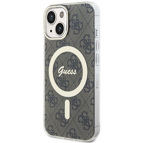 Guess IML 4G MagSafe case for iPhone 15 - brown - Uncategorized Cases (2) - Cases - Techbox