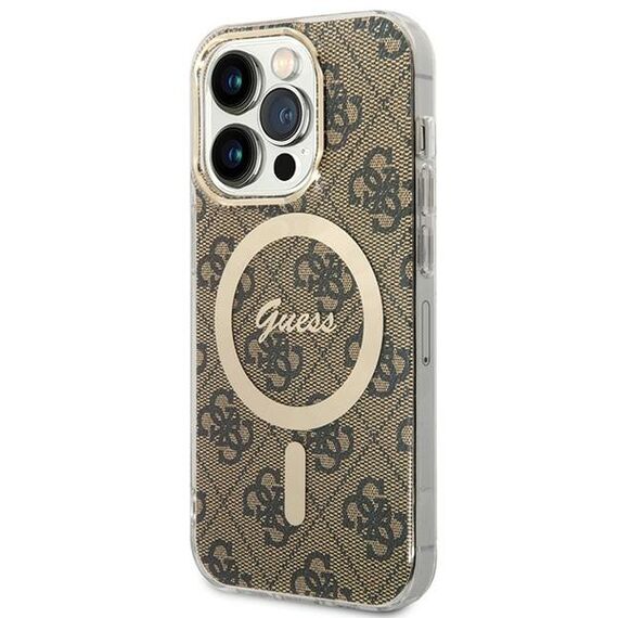 Guess IML 4G MagSafe case for iPhone 15 Pro - brown - Uncategorized Cases (2) - Cases - Techbox