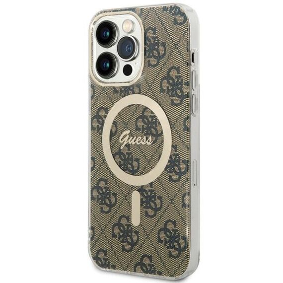 Guess IML 4G MagSafe Case for iPhone 15 Pro Max - Brown - Uncategorized Cases (2) - Cases - Techbox