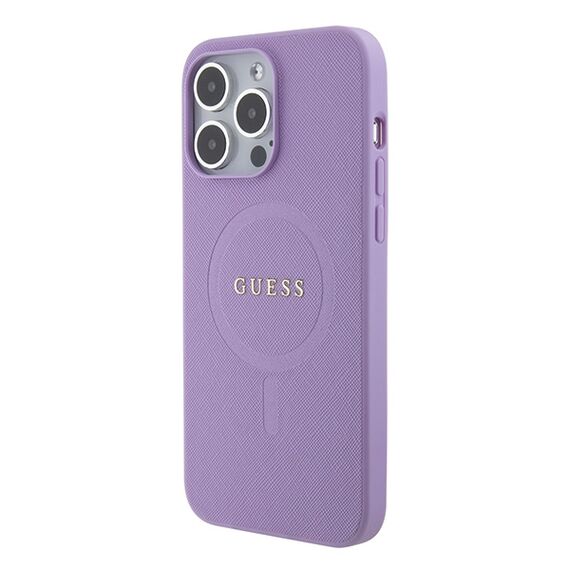 Guess Saffiano MagSafe case for iPhone 15 Pro - purple | Techbox