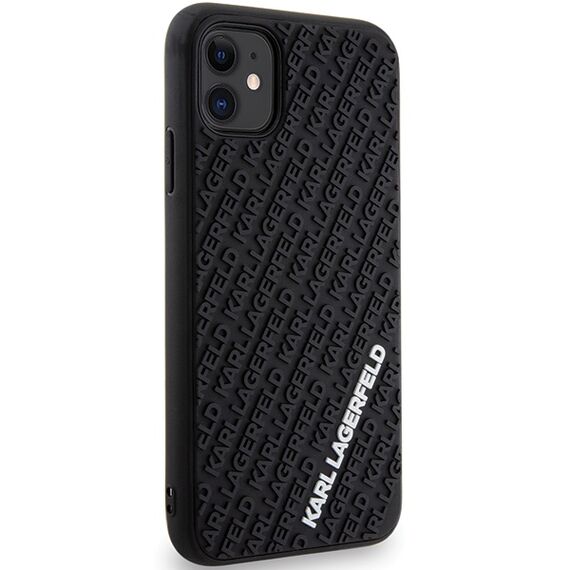 Karl Lagerfeld KLHCN613DMKRLK iPhone 11 / Xr 6.1" black/black hardcase 3D Rubber Multi Logo - Uncategorized Cases (2) - Cases - Techbox