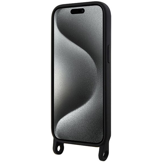 Karl Lagerfeld KLHCP15SSCBSCNK iPhone 15 6.1" hardcase black/black Crossbody Silicone Choupette |  Techbox