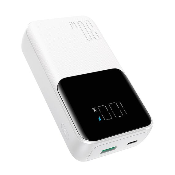 Mini power bank with built-in cables Joyroom JR-PBC06 30W 10000mAh - white | Techbox