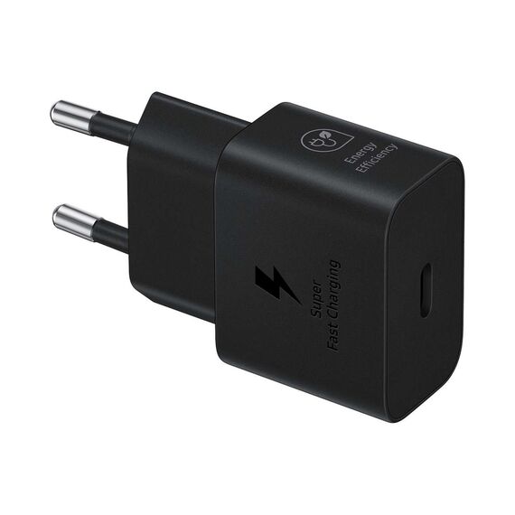 Samsung EP-T2510XBEGEU 25W SFC GaN wall charger with USB-C cable - black - Travel Chargers - Smartphone Chargers - Techbox