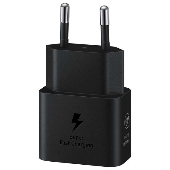 Samsung EP-T2510XBEGEU 25W SFC GaN wall charger with USB-C cable - black - Travel Chargers - Smartphone Chargers - Techbox