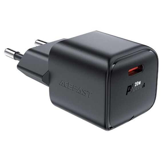 Acefast A73 Mini PD 20W GaN USB-C wall charger - black - Travel Chargers - Smartphone Chargers - Techbox