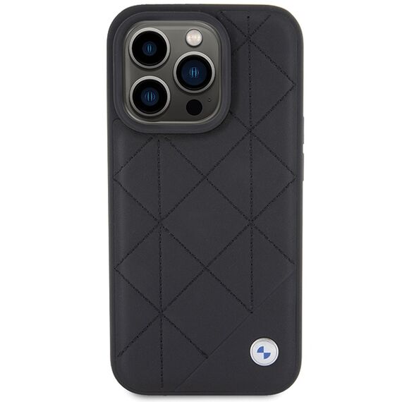 BMW Leather Quilted case for iPhone 15 Pro Max - black | Techbox