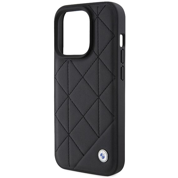 BMW Leather Quilted case for iPhone 15 Pro Max - black | Techbox