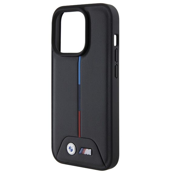 BMW Quilted Tricolor iPhone 15 Pro Case - Black | Techbox