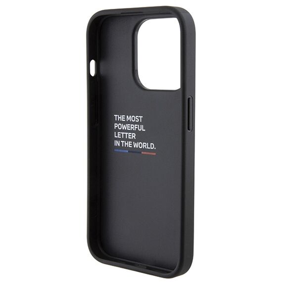 BMW Quilted Tricolor iPhone 15 Pro Case - Black | Techbox