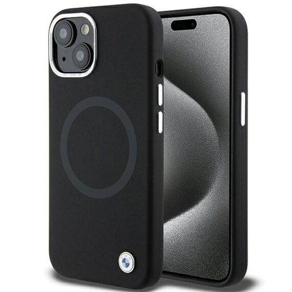 BMW Signature Liquid Silicone MagSafe case for iPhone 15 - black - Apple Cases - Cases - Techbox