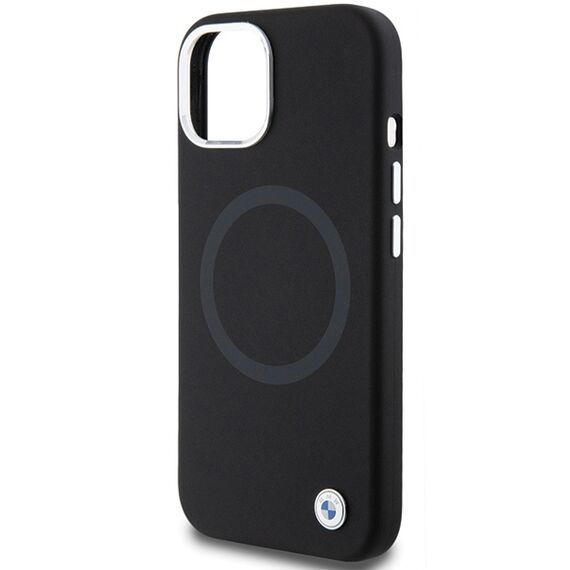 BMW Signature Liquid Silicone MagSafe case for iPhone 15 - black - Apple Cases - Cases - Techbox