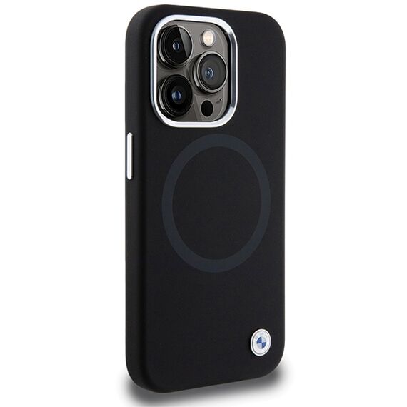BMW Signature Liquid Silicone MagSafe case for iPhone 15 Pro Max - black - Apple Cases - Cases - Techbox