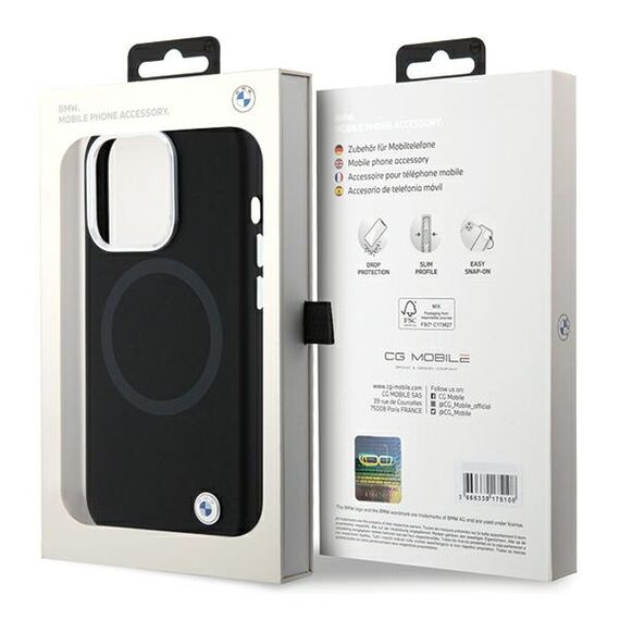 BMW Signature Liquid Silicone MagSafe case for iPhone 15 Pro Max - black - Apple Cases - Cases - Techbox