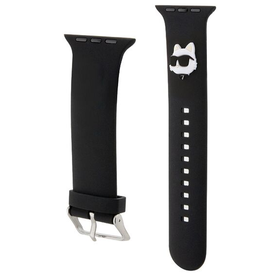 Karl Lagerfeld 3D Rubber Choupette Heads Strap for Apple Watch 38/40/41mm - Black - Accessories - Smartwatches & Accessories - Techbox