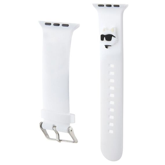 Karl Lagerfeld 3D Rubber Choupette Heads Strap for Apple Watch 38/40/41mm - White - Accessories - Smartwatches & Accessories - Techbox