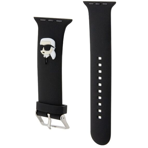Karl Lagerfeld 3D Rubber Karl Head strap for Apple Watch 38/40/41mm - black | Techbox