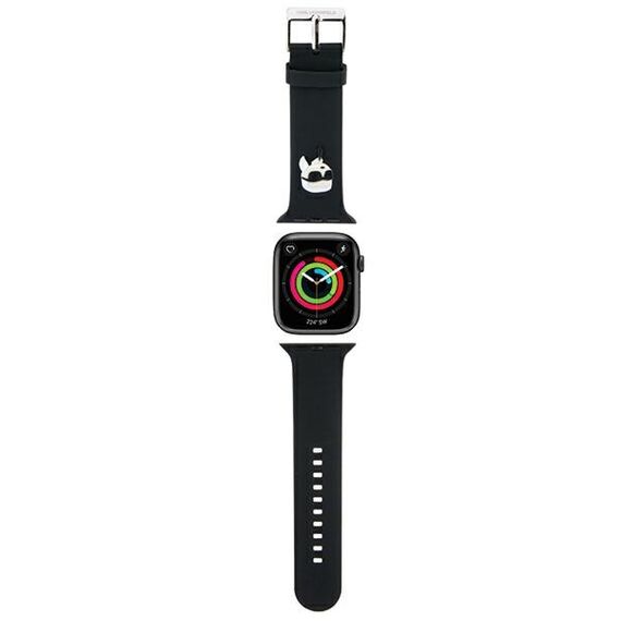 Karl Lagerfeld 3D Rubber Karl Head strap for Apple Watch 42/44/45/49mm - black | Techbox