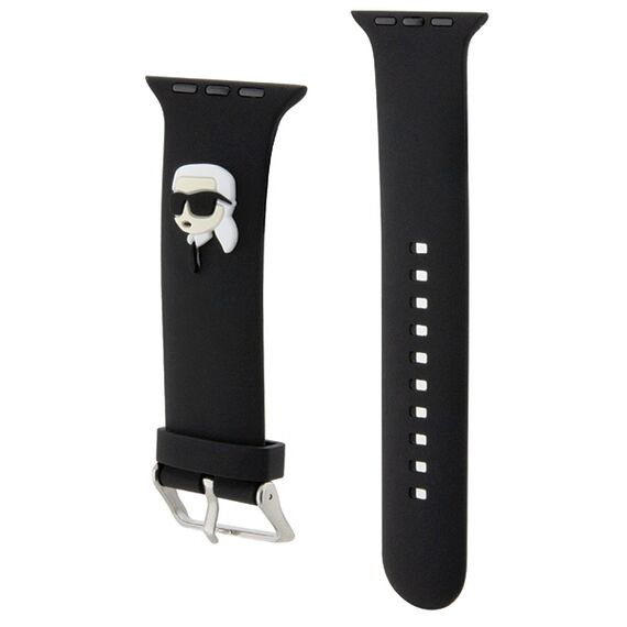 Karl Lagerfeld 3D Rubber Karl Head strap for Apple Watch 42/44/45/49mm - black | Techbox