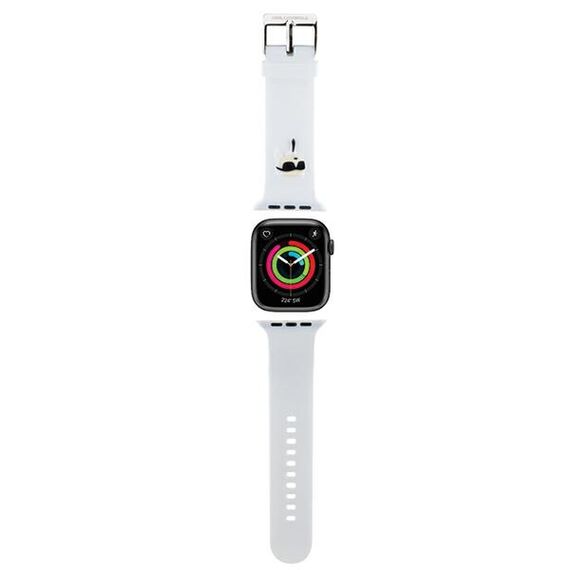 Karl Lagerfeld 3D Rubber Karl Head strap for Apple Watch 42/44/45/49mm - white | Techbox