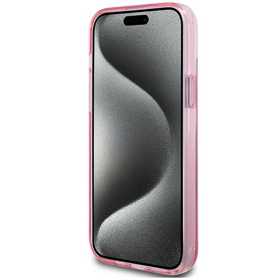 Karl Lagerfeld KLHMP15SHMRSKCP iPhone 15 6.1" pink/pink hardcase Ring Stand Karl&amp;Choupette MagSafe | Techbox